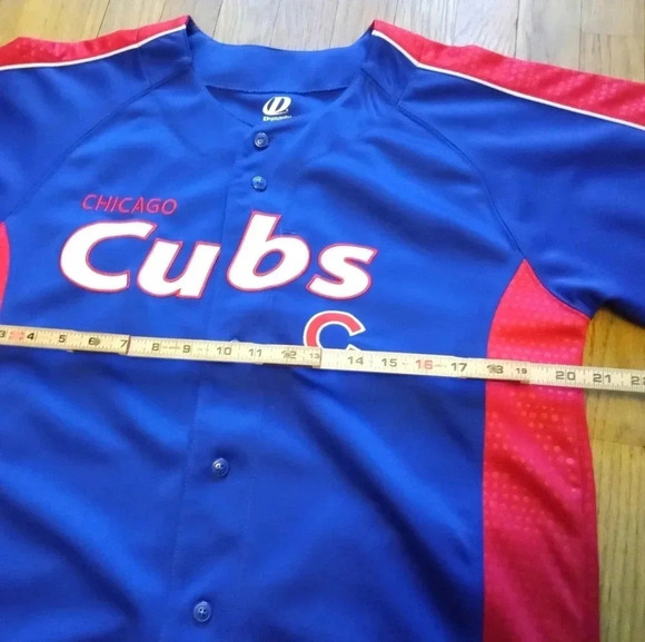 Vintage MLB Dynasty Chicago Cubs Jersey Blue Size Medium - Picture 3 of 7
